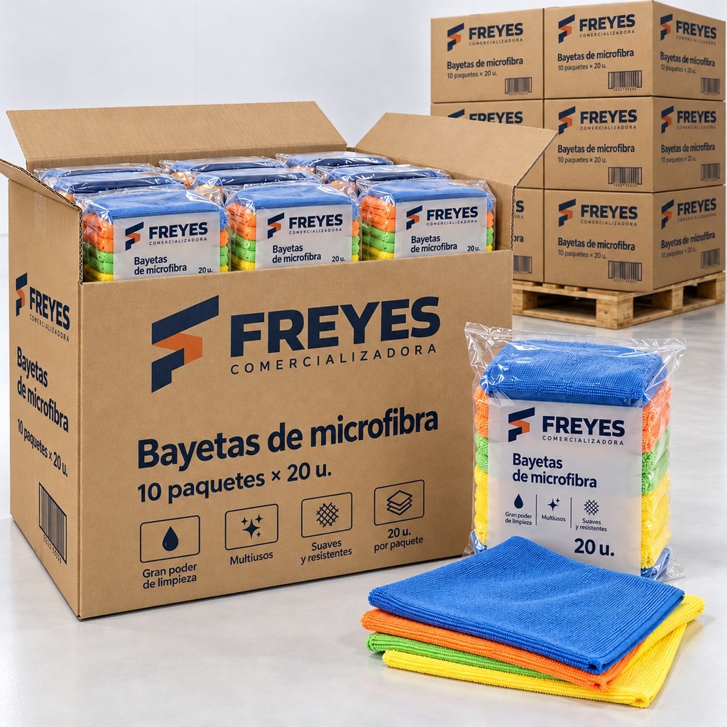 [FY-MICROFIBRA-20] Bayetas de microfibra, 20 u.