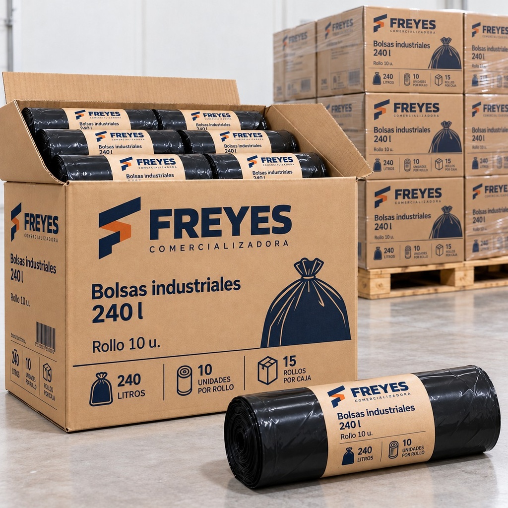 [FY-BOLSA-INDUSTRIAL] Bolsas industriales 240 l, rollo 10 u.