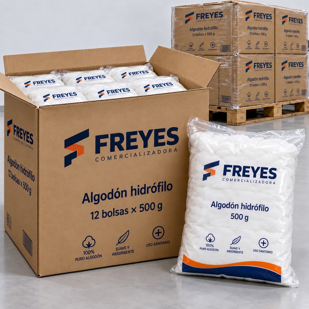 [FY-ALGODON] Algodón hidrófilo 500 g