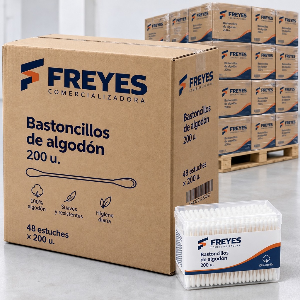 [FY-BASTONCILLOS] Bastoncillos de algodón, 200 u.