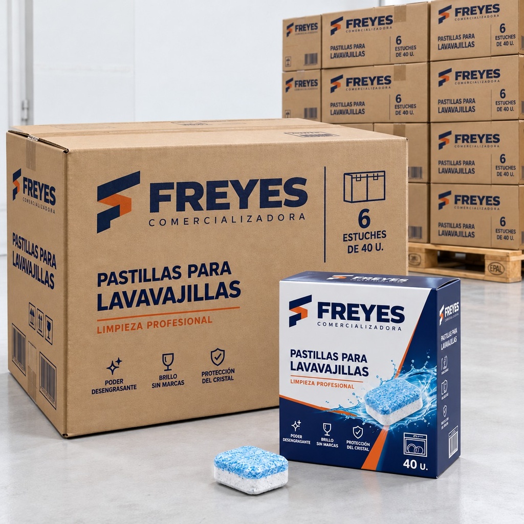 [FY-PASTILLAS-LAVAVAJILLAS] Pastillas para lavavajillas, 40 u.