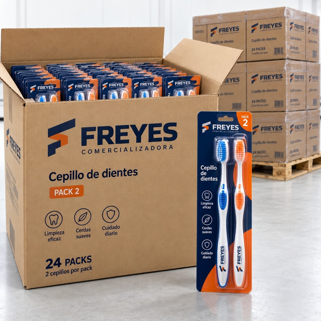 [FY-CEPILLOS] Cepillo de dientes, pack 2