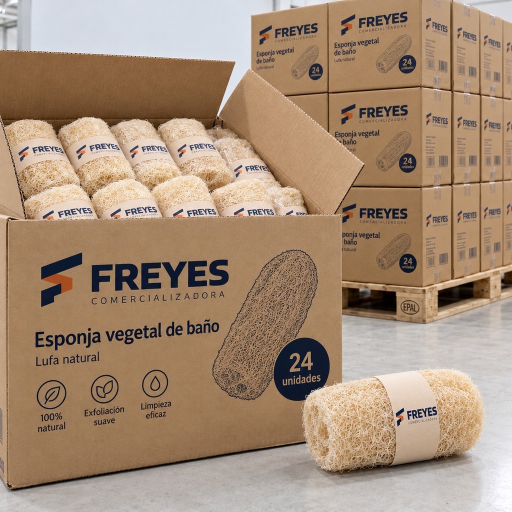 [FY-ESPONJAS] Esponja vegetal de baño (lufa)