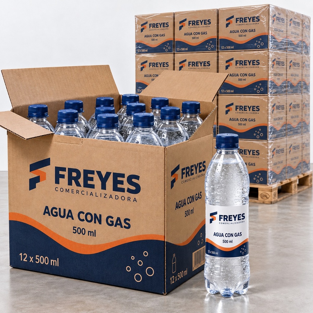 [FY-AGUA-GAS-500] Agua con gas 500 ml