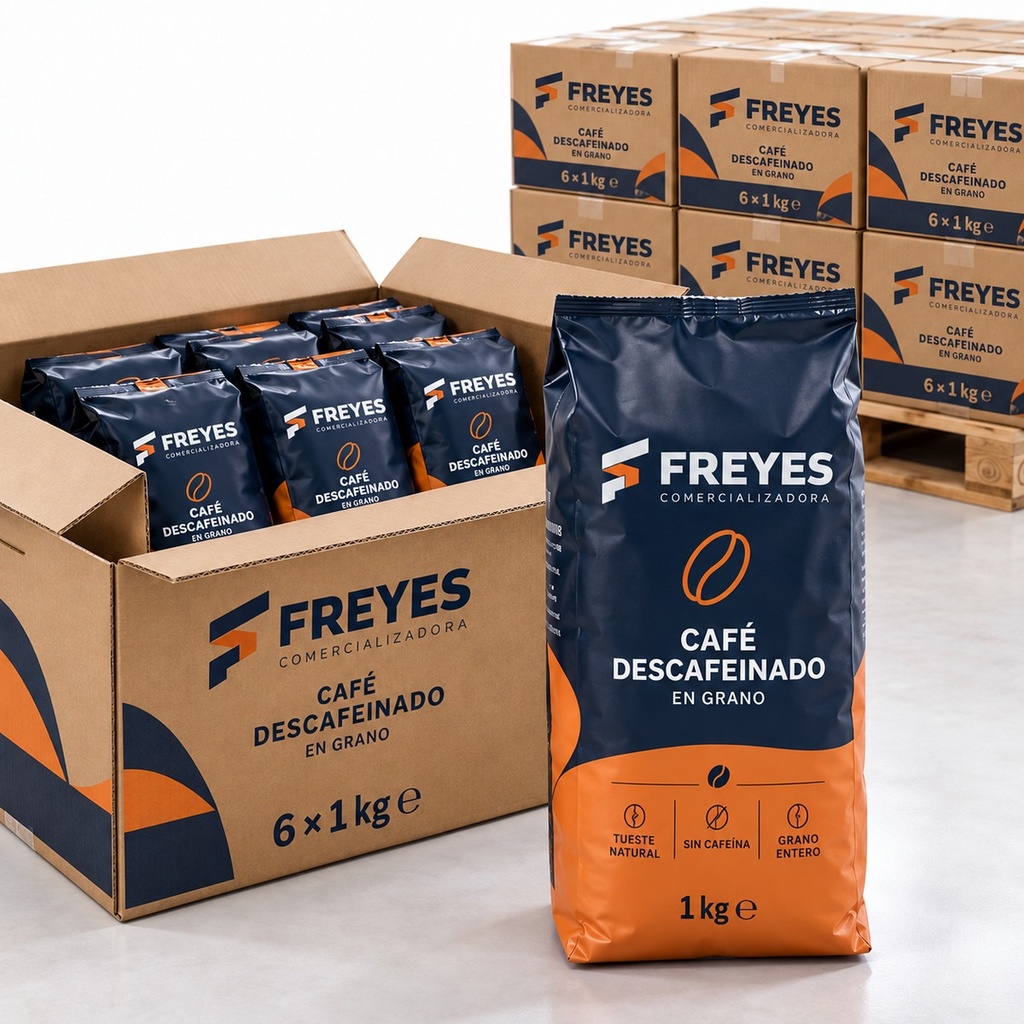[FY-CAFE-DESCAFEINADO] Café descafeinado en grano 1 kg