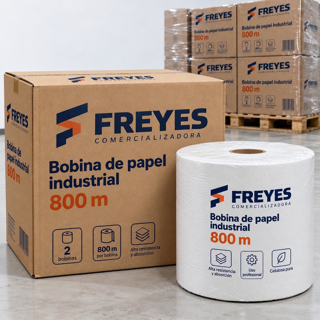 [FY-BOBINA-INDUSTRIAL] Bobina de papel industrial 800 m